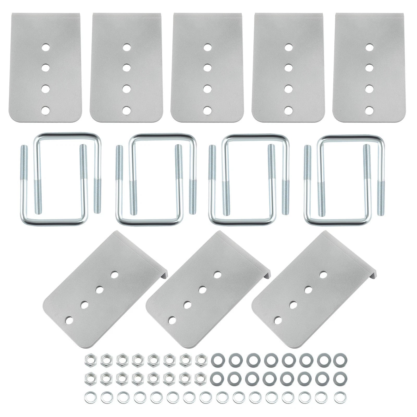 8" Galvanized L-Type Bunk Bracket Kit for Boat Trailer (3x3) (2010–2015)