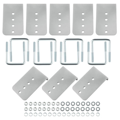 8" Galvanized L-Type Bunk Bracket Kit for Boat Trailer (3x3) (2010–2015)