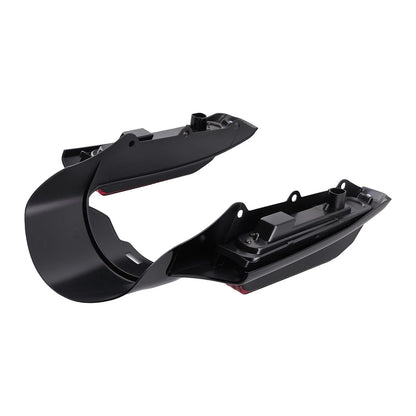 Black Rear Fender LED Light Fascia for Harley Touring (2014–2021) ABS