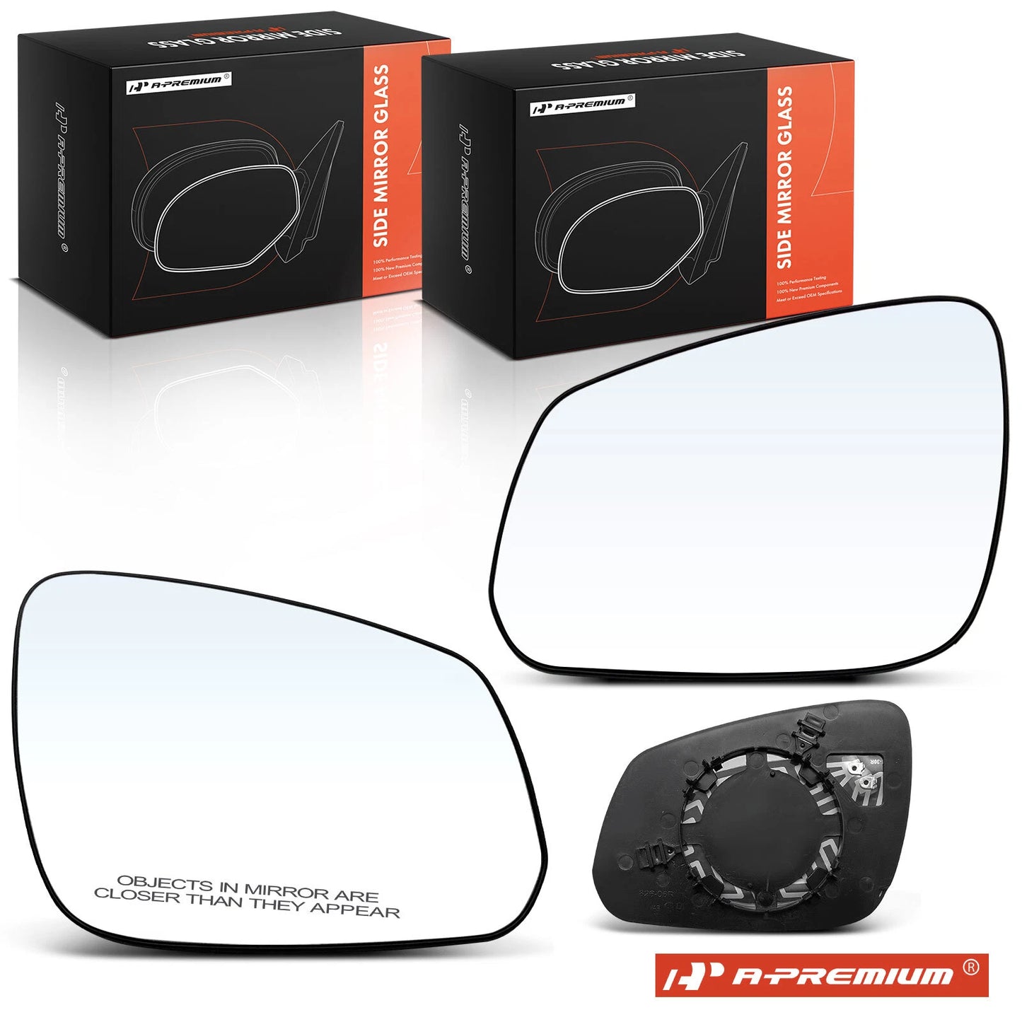 2X Heated Power Mirror Glass for Chevrolet Spark (2016–2018)