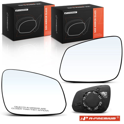 2X Heated Power Mirror Glass for Chevrolet Spark (2016–2018)