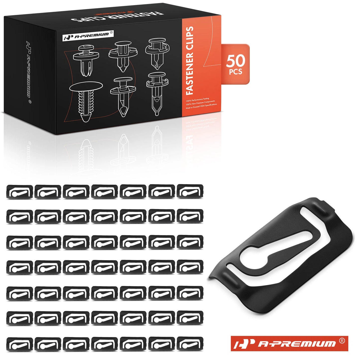50Pcs Metal Window Reveal Moulding Clips for Chevy Pontiac