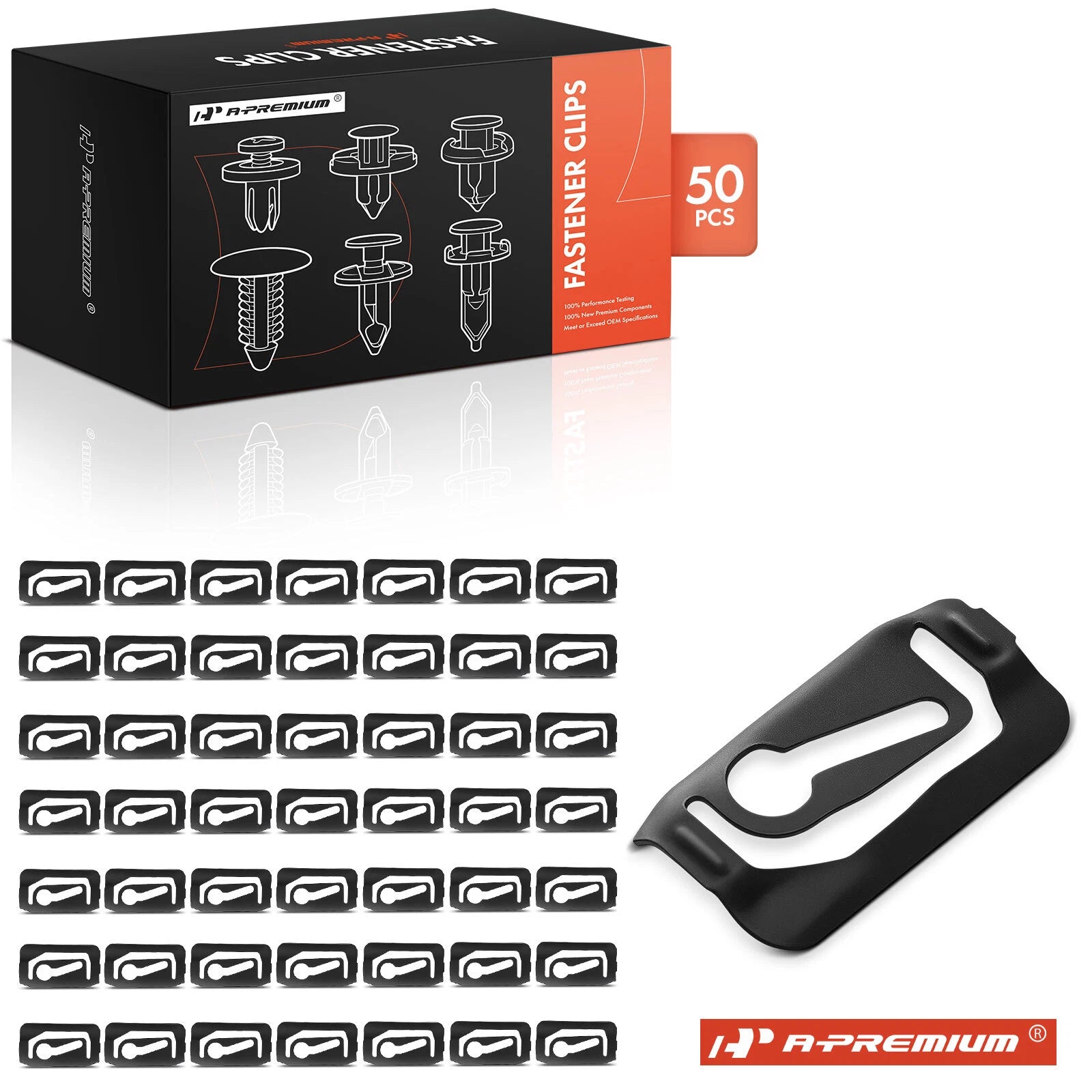 50Pcs Metal Window Reveal Moulding Clips for Chevy Pontiac