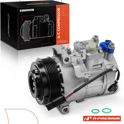 A/C Compressor with Clutch for Mercedes-Benz C300 C350 E250 E350 GLK350 (2008–2015)