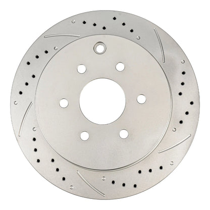 2x Rear Drilled & Slotted Brake Rotors for Nissan Pathfinder (2004–2012)