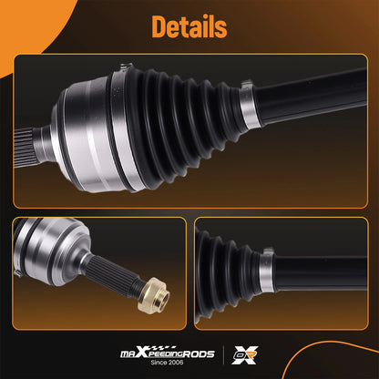 Front Pair CV Axle Joint Shaft for Acura MDX and Honda Pilot (2007–2011)