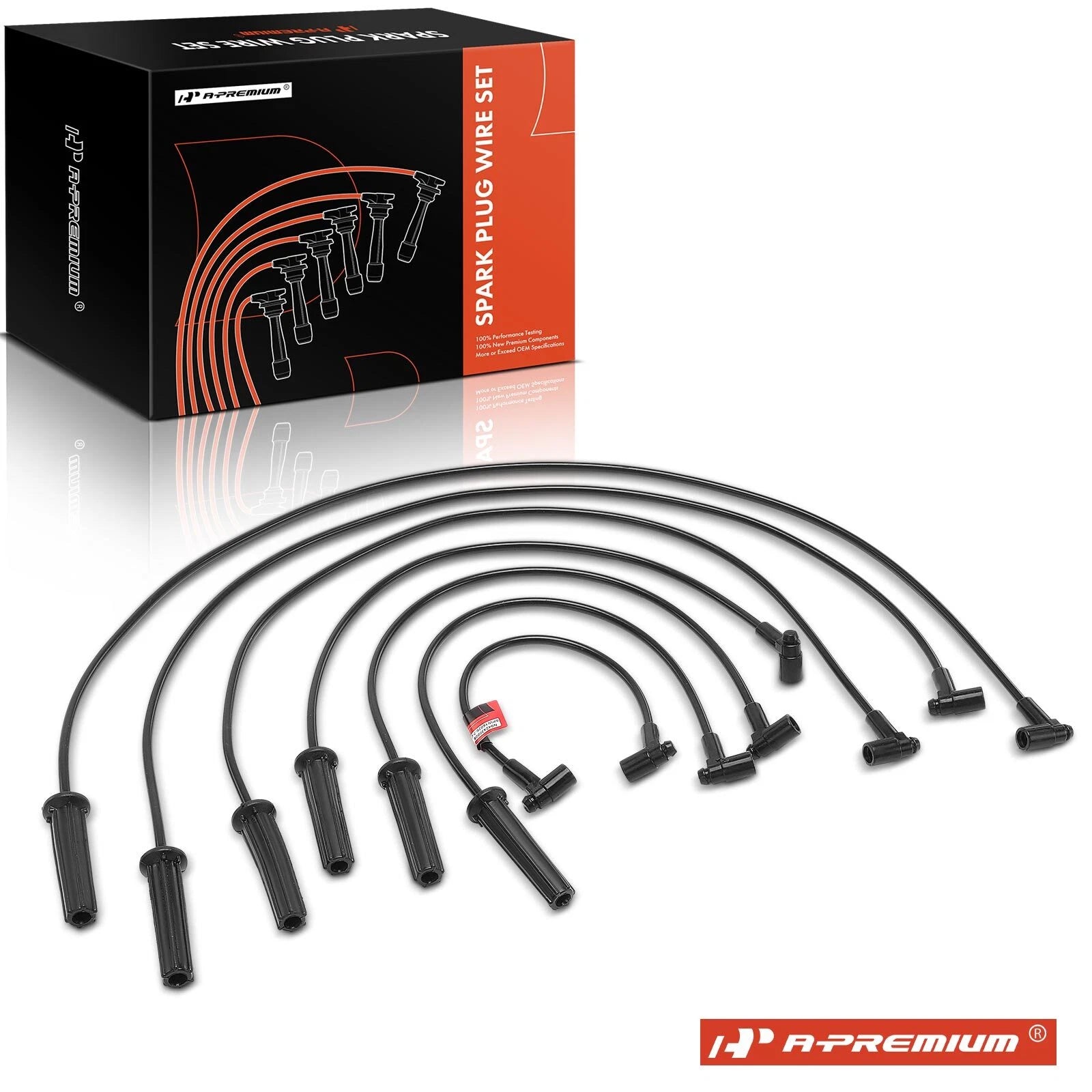 7Pcs Spark Plug Wire Set for Chevy Celebrity (1982–1990)