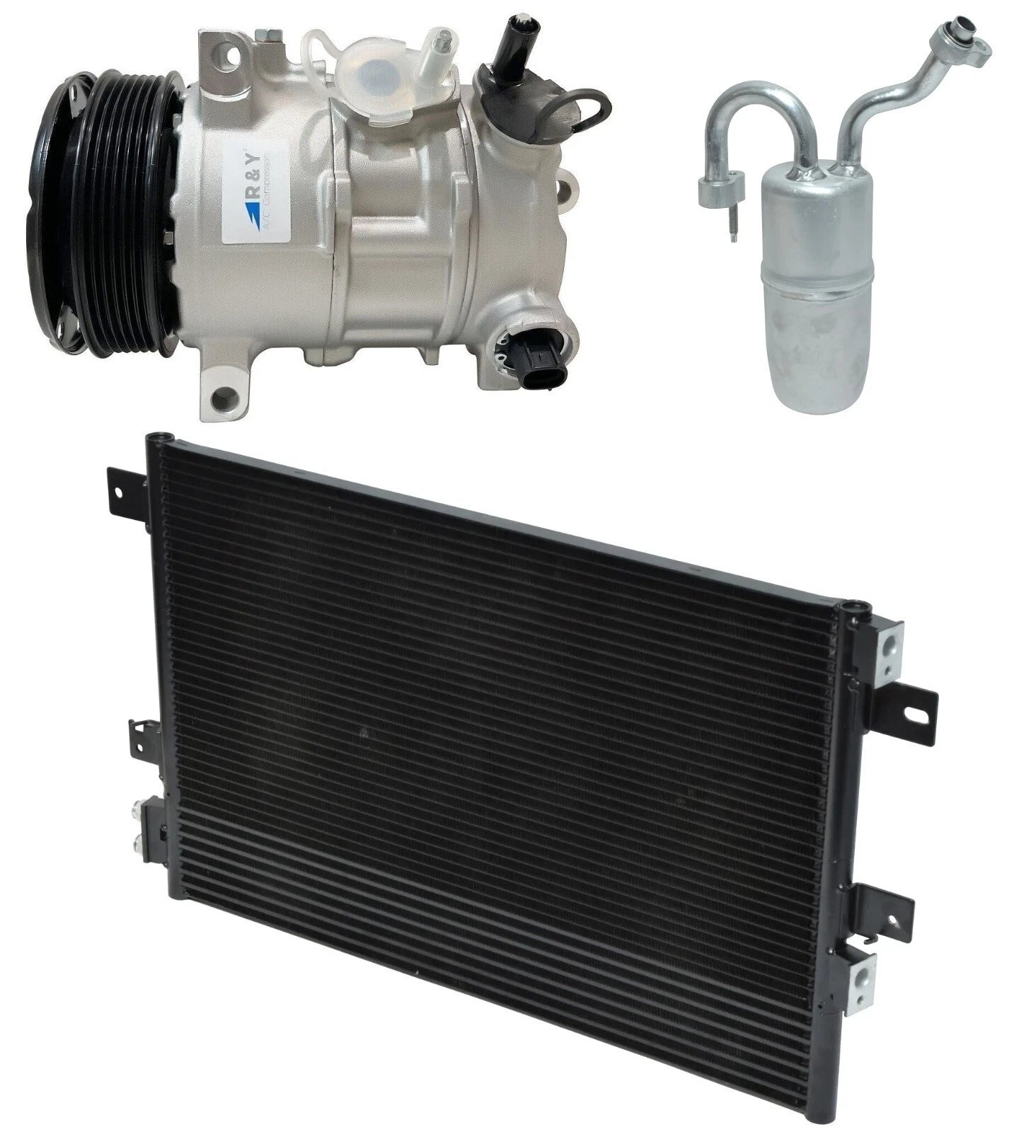AC Compressor Kit With Condenser for Dodge Avenger 2.4L (2008–2009)
