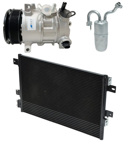 AC Compressor Kit With Condenser for Dodge Avenger 2.4L (2008–2009)