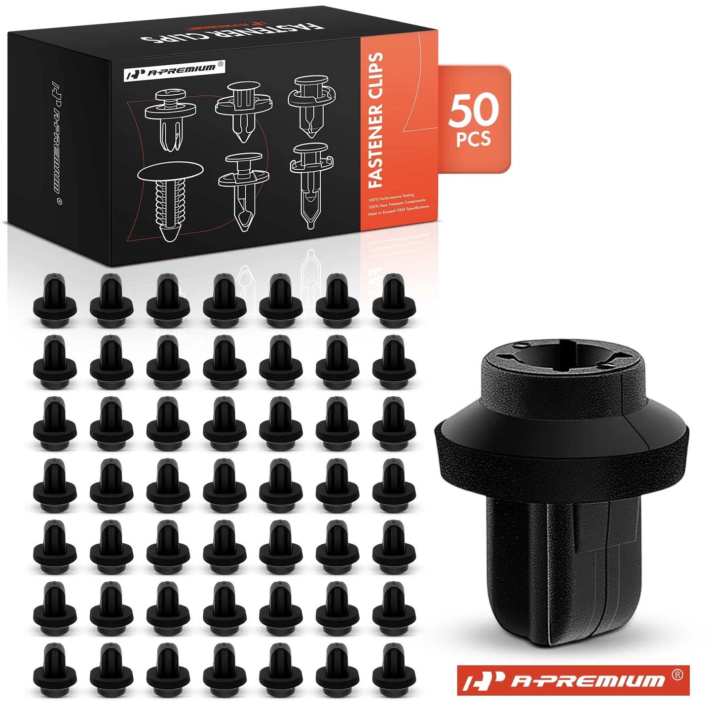 50Pcs License Plate Bracket Screw Grommet Clip for Mercedes-Benz