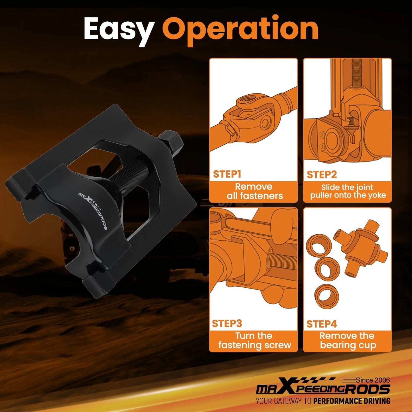 Heavy-Duty U-Joint Puller for Bearing Cup Installer (1.5–2.2) 10102 5192 for 2000–2004