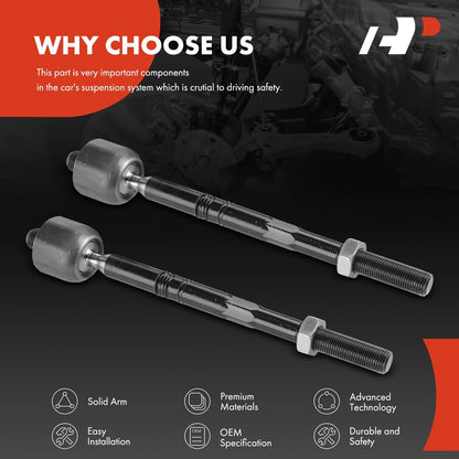 2X Inner Tie Rods for Chevrolet Camaro (2016–2021) Cadillac CT5 (2020–2021)