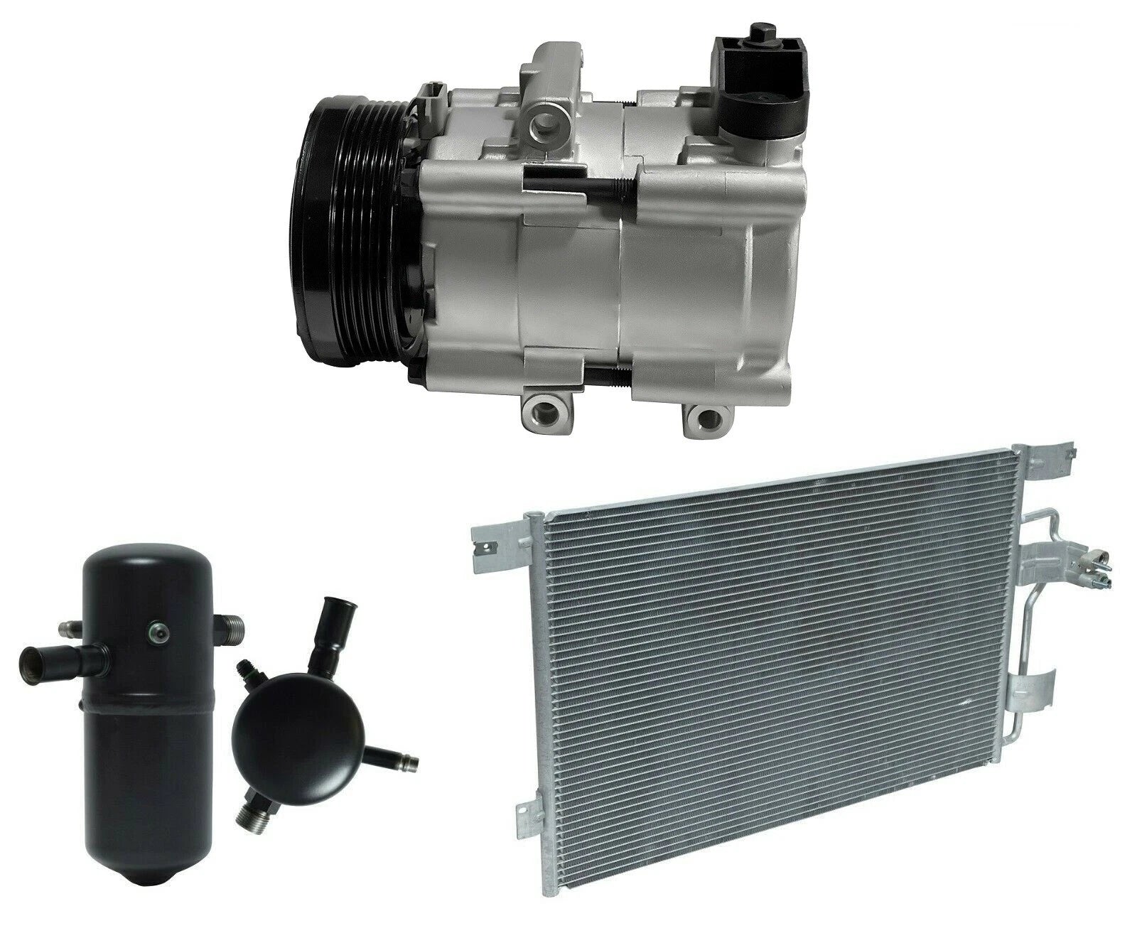AC Compressor Kit With Condenser for Lincoln Town Car 4.6L (1998–2002)