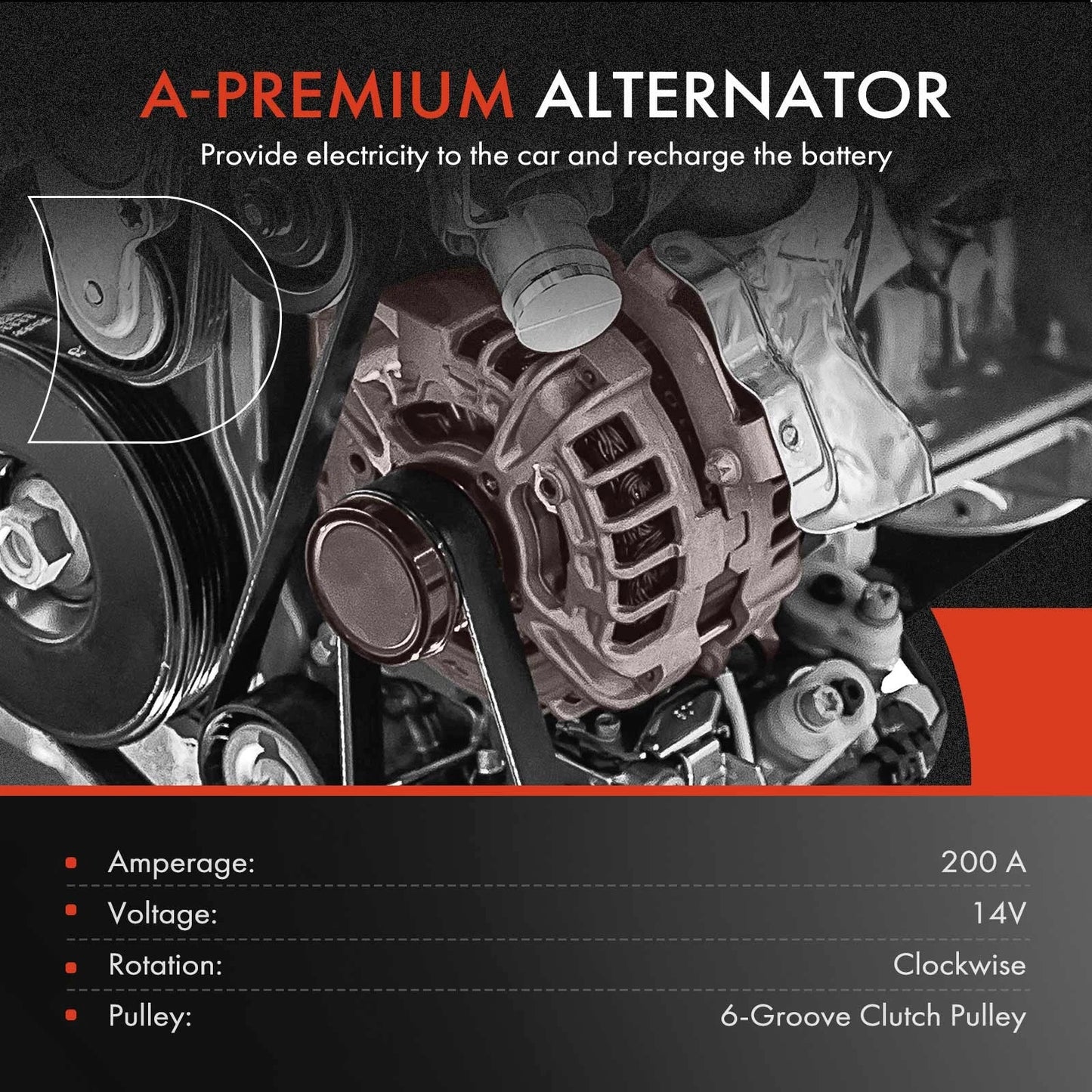 Alternator for Mercedes-Benz SLC43 AMG (2017–2020)