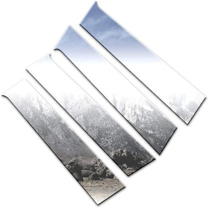 Luxury FX Chrome Pillar Post Trim 4pc for Dodge Caliber (2007–2012)