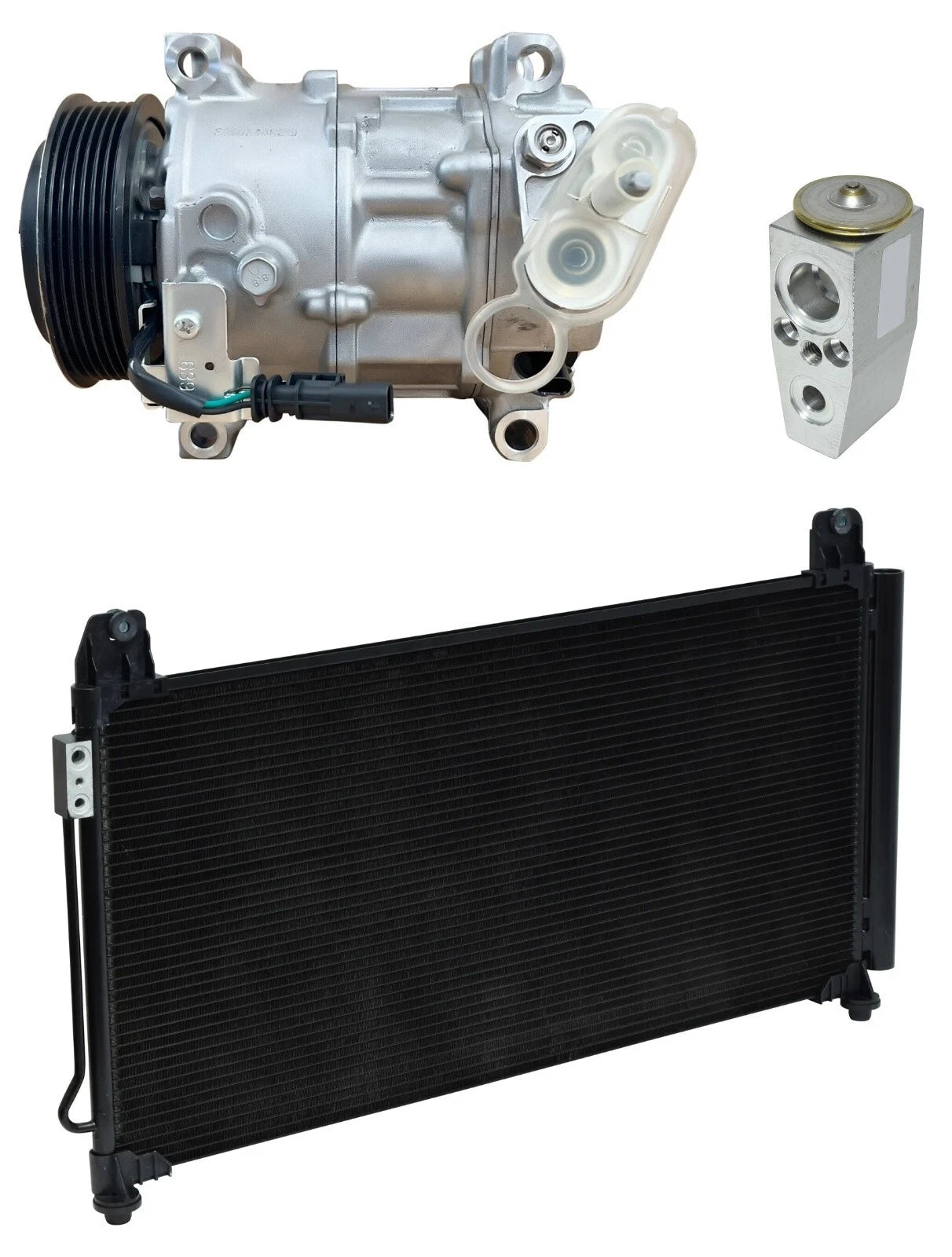 AC Compressor Kit W/ Condenser for Chevrolet Silverado 2500 HD (2015–2019)