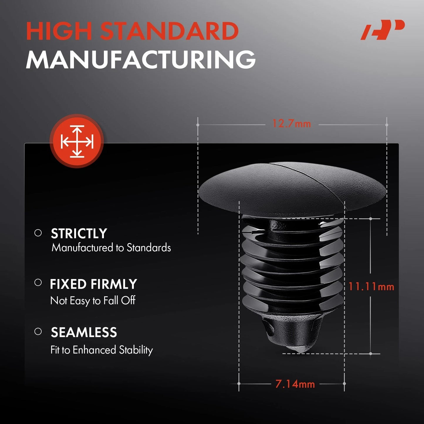 20x Nylon Radiator Baffle Retainer Clip for Buick Cadillac CTS (2003–2019)