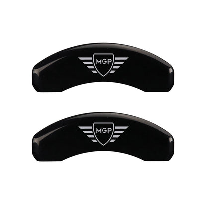 Caliper Covers Set of 4 Black with Logo for Dodge Nitro (2007–2011)