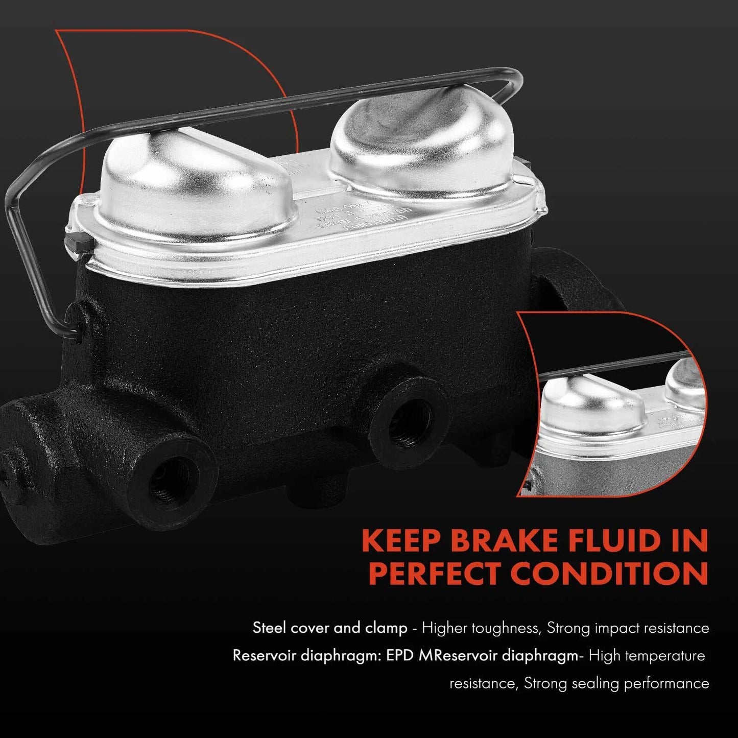Brake Master Cylinder with Reservoir for Chevrolet Impala (1967–1969)