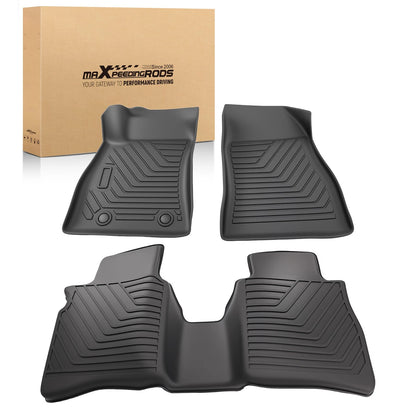 Carpet Floor Mat Set for Hyundai Elantra (2017–2020) Black TPE Rubber Liners