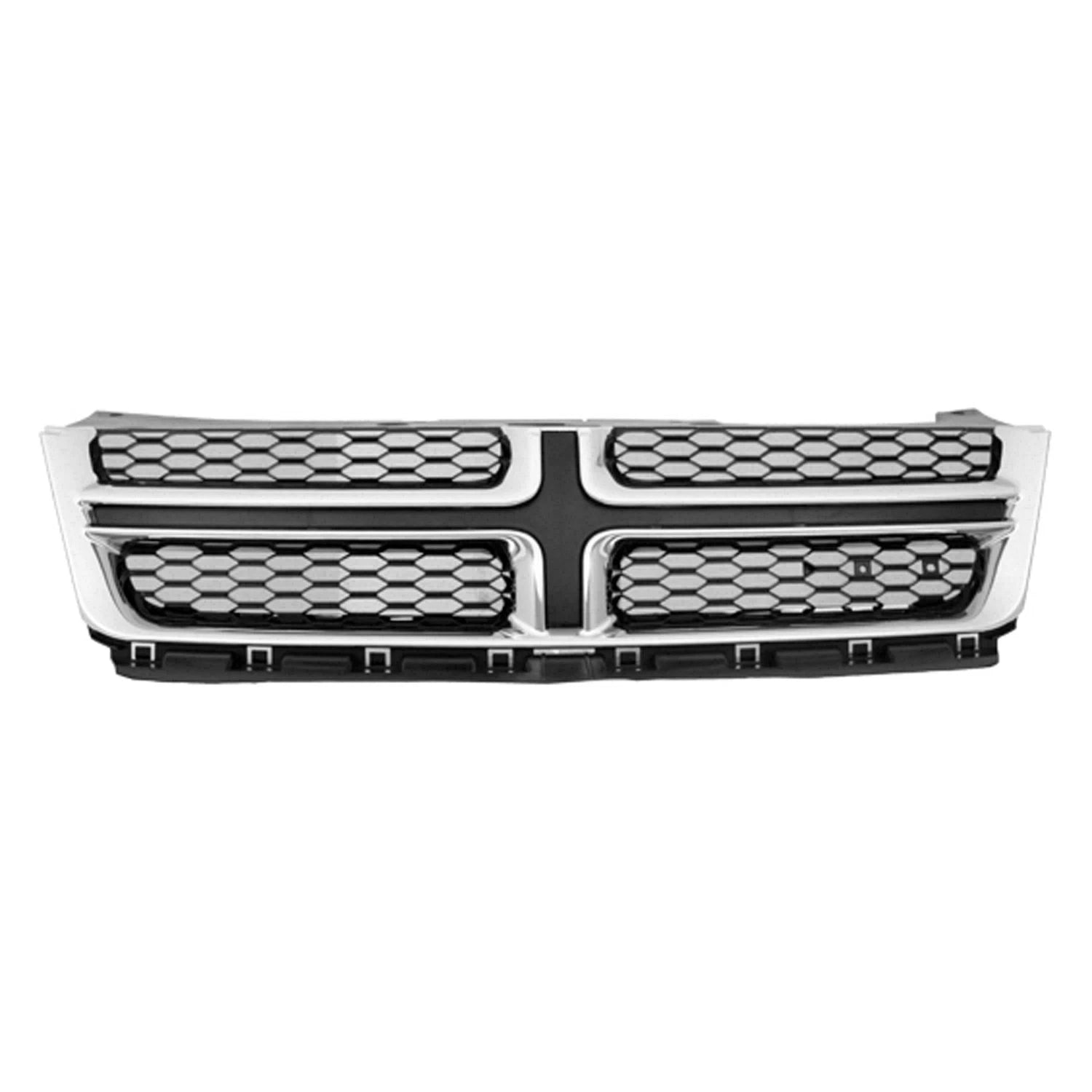 Replacement Gray Chrome/Matte Plastic Front Grille