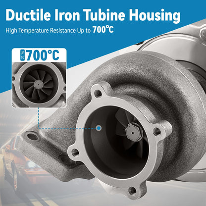 GT3582 GT30 for T3 T4 Cold A/R .70–.63 Oil Cooled Turbocharger (2003–2004)