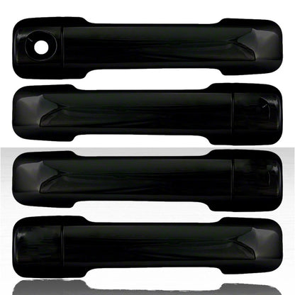 Set of 4 Door Handle Covers for 2008-2020 Toyota Sequoia - Gloss Black