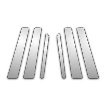 6Pc Chrome Pillar Post Covers for Mercedes GL (2007–2012)