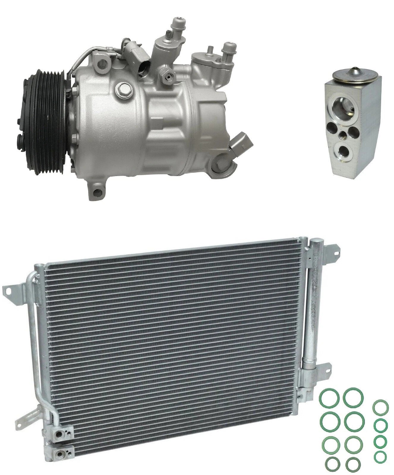 A C Compressor Kit With Condenser for Volkswagen Jetta 1.8L (2017–2019)