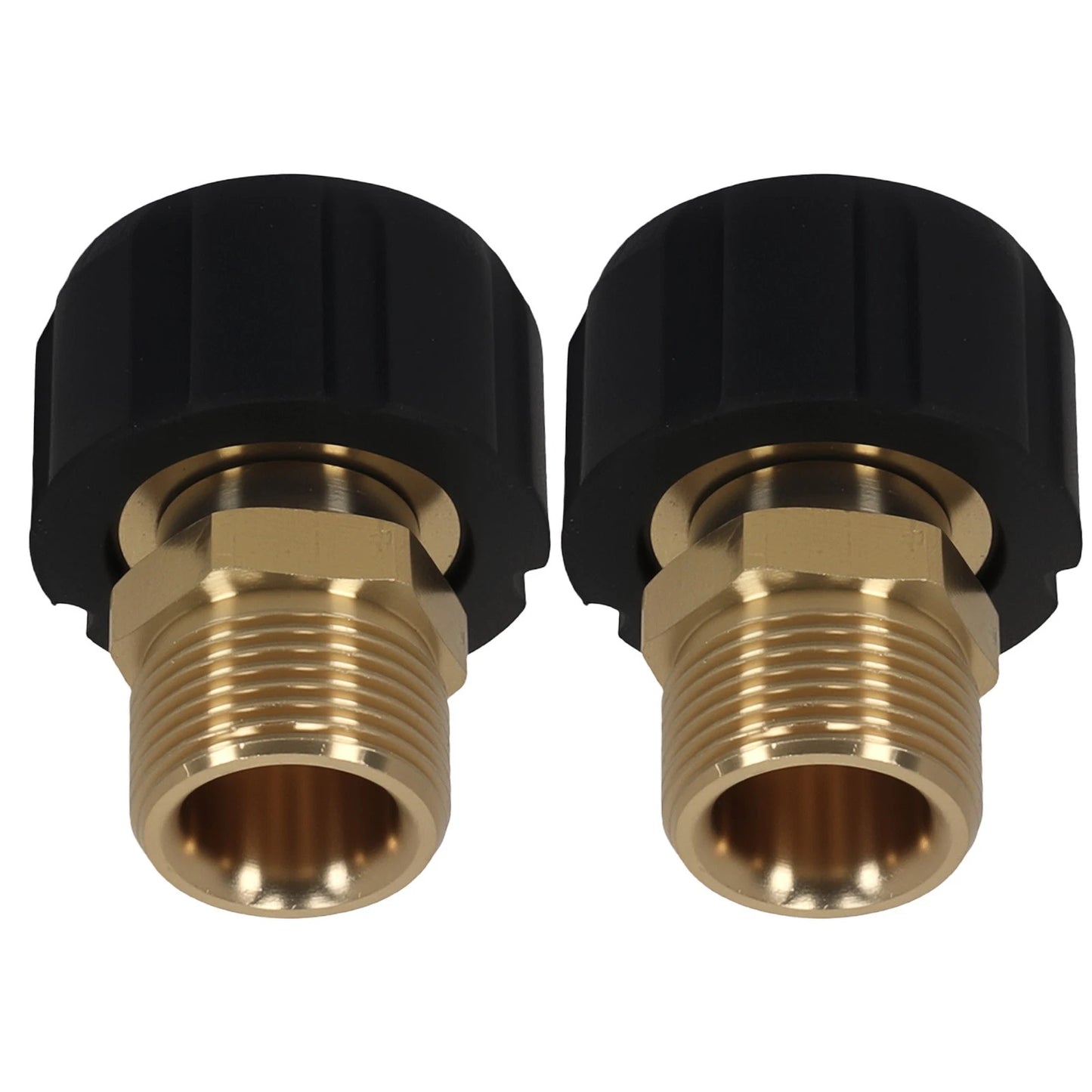 Brass Adapter from M22 x 14mm to M22 x 15mm for Pressure Washer Gun (5000 PSI)