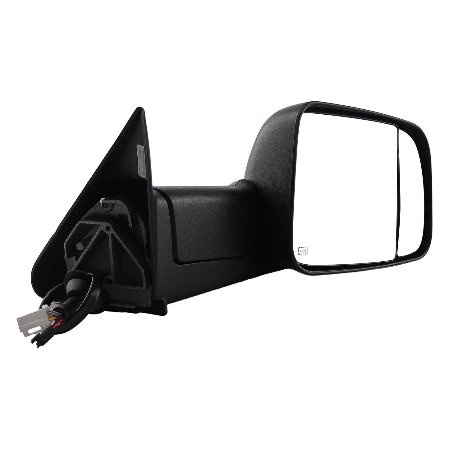 Black Textured Side Mirror for Dodge Ram 1500/2500/3500 (1998–2002) Power
