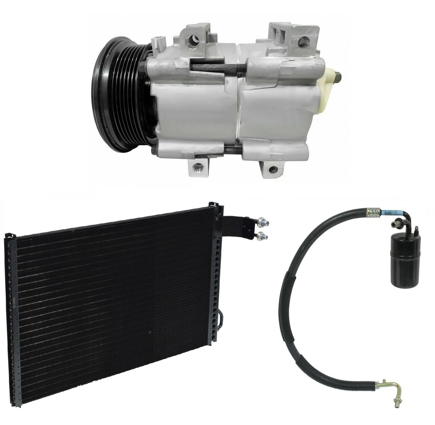 AC Compressor Kit With Condenser for Ford Thunderbird 5.0L (1991–1993)