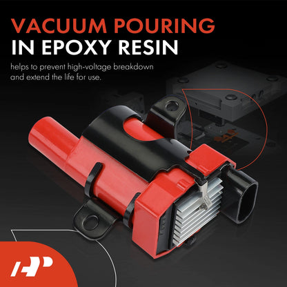 8x Red Ignition Coil for Chevy Silverado 1500 (1999–2006) GMC Sierra 1500