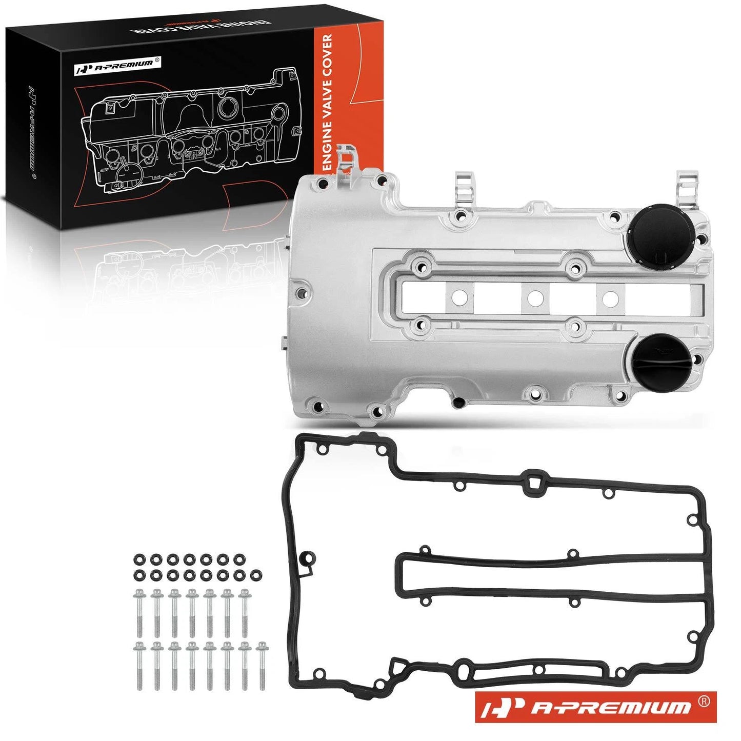 Aluminum Engine Valve Cover with Oil Cap & Gasket for Chevy Cruze (2011–2016)