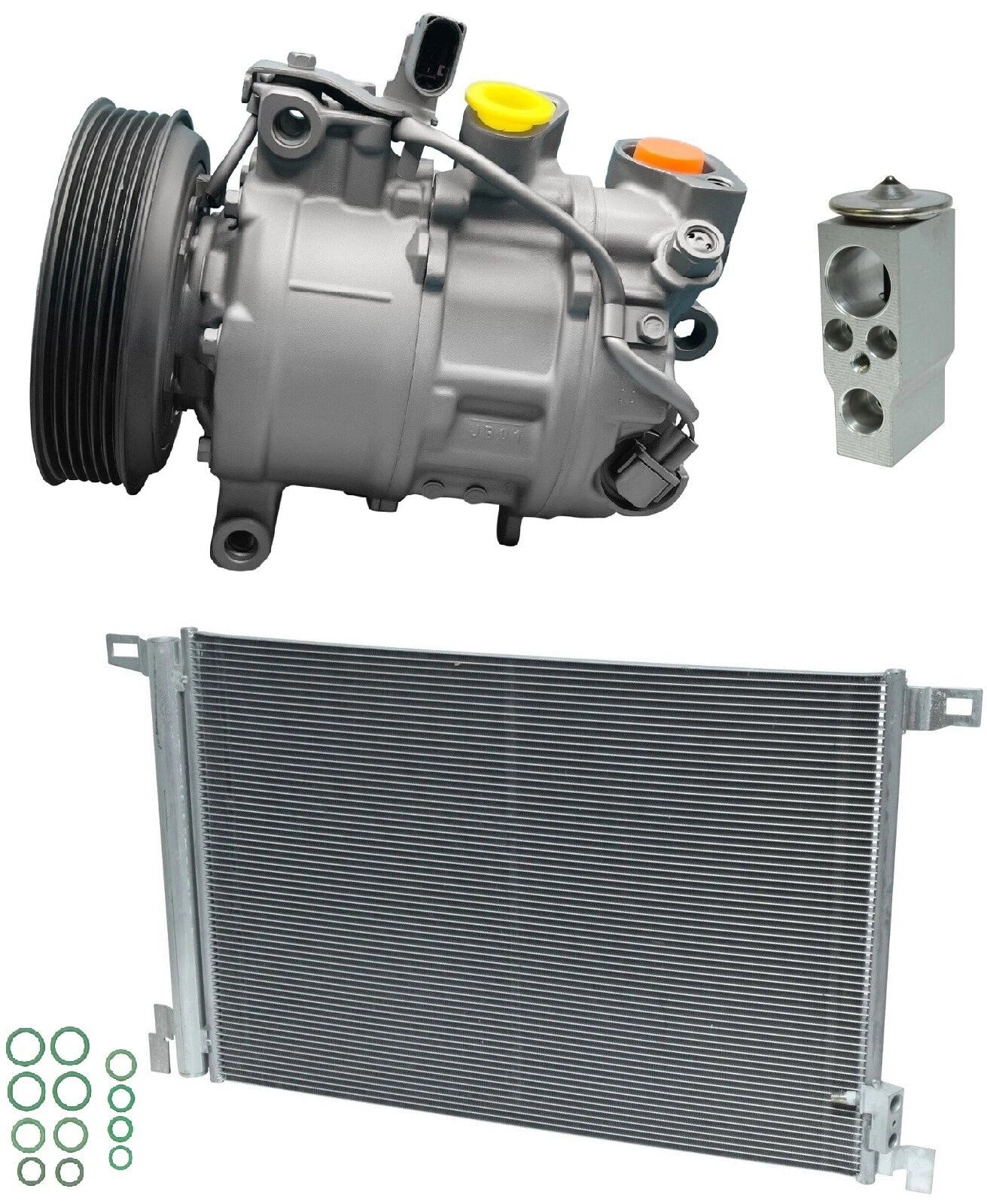 A/C Compressor Kit With Condenser for Audi Q7 3.0L (2018–2018)