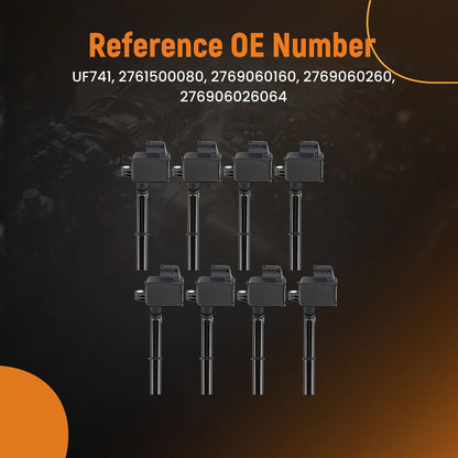8PC Ignition Coils for Mercedes-Benz E300 E350 GLK350 (2012–2016)