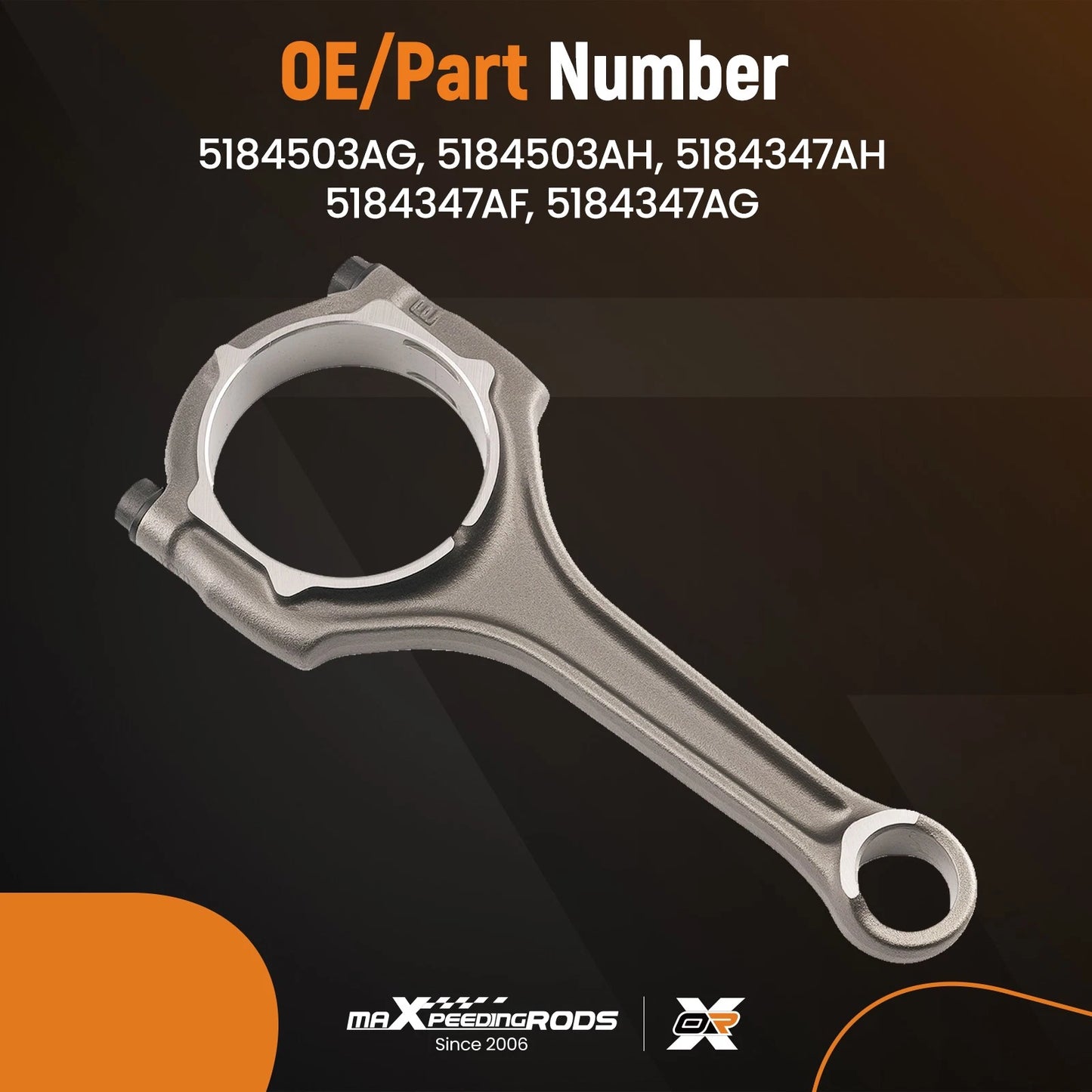 Connecting Rod Fits 2011–2021 3.6L Dodge Chrysler Jeep RAM (5184503AG)