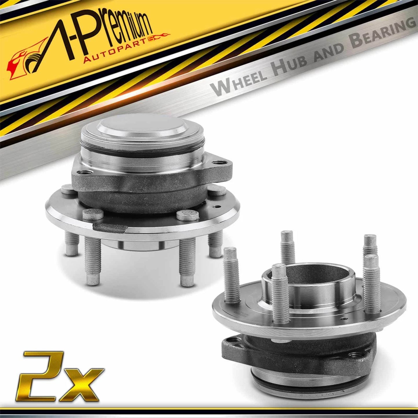 2X Rear Wheel Hub & Bearing Assembly for Chevy Equinox GMC Terrain (2010–2017)