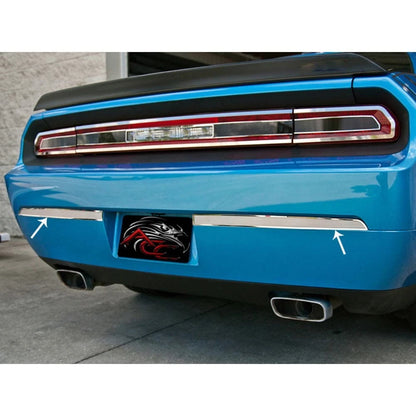 Brushed Stainless Steel Bumper Insert Trim Plate for 08-14 Dodge Challenger SRT8