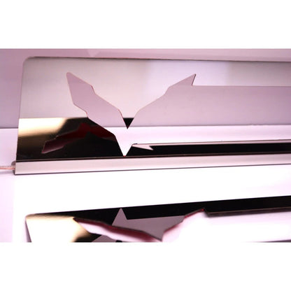 Door Sill Overlays Replacement with Red LED for Chevrolet Corvette Z06 (2014–2019)