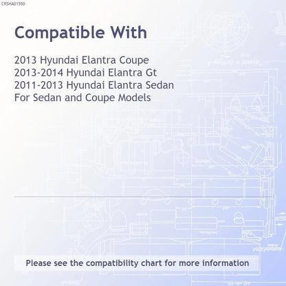 A/C Condenser Replacement Repair Part for Hyundai Elantra Coupe (2013)