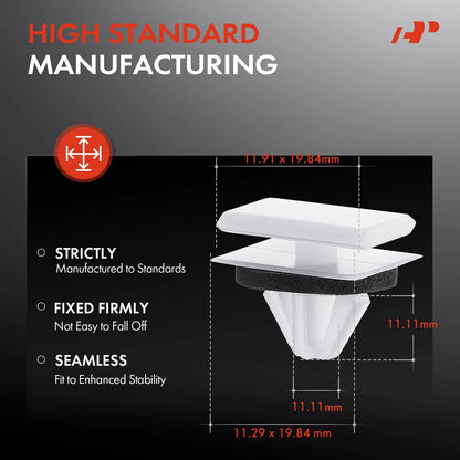 30Pcs Wheel Opening & Rocker Panel Moulding Clip for GM