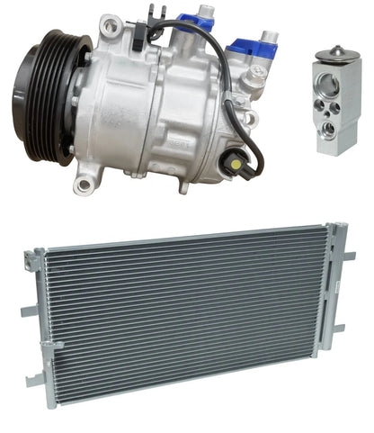 AC Compressor Kit with Condenser for Porsche Macan 3.0L 3.6L (2016–2018)