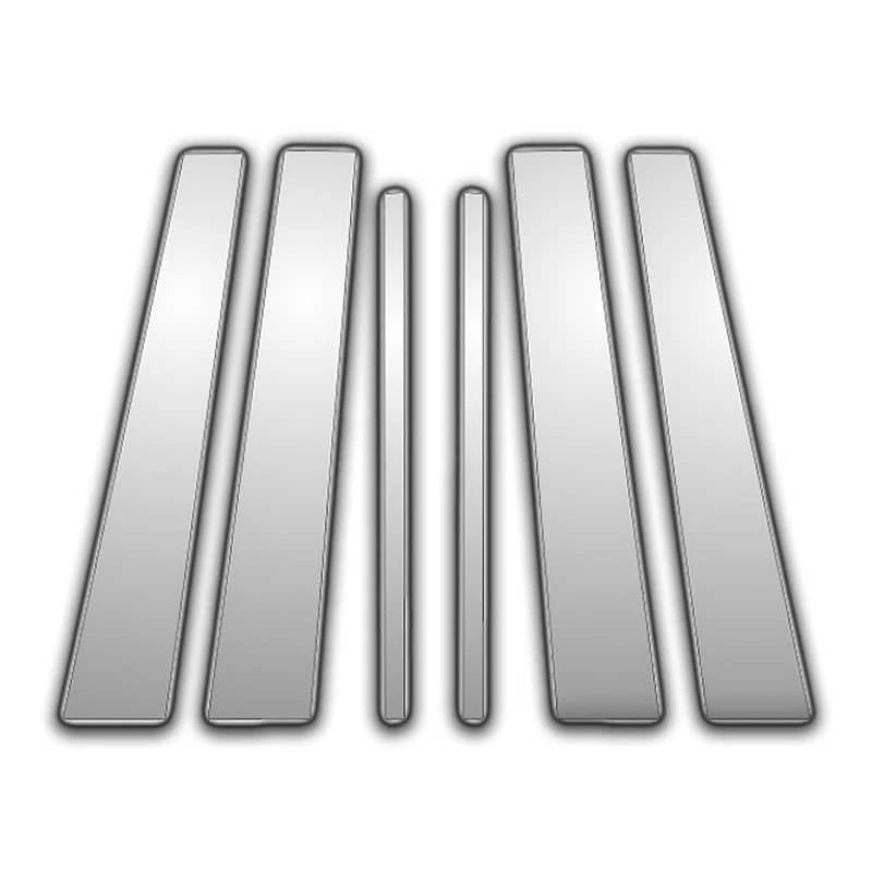 6Pc Chrome Pillar Post Covers For 01-06 infiniti Q45 - Upgrade Your Auto P3717