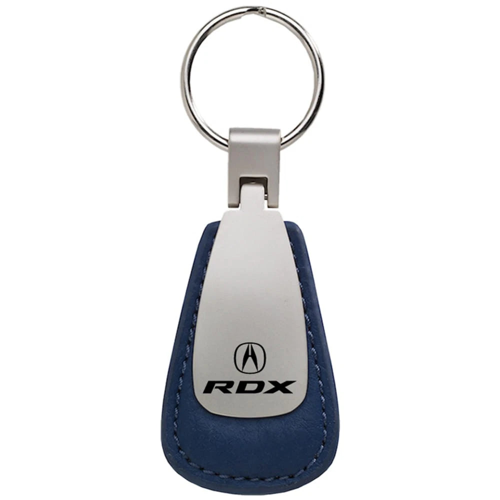 Blue Leather Teardrop Keychain - Officially Licensed for Acura RDX