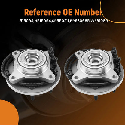 Front Wheel Hub & Bearing for Ford Expedition 2007–2010 (ABS 2WD)