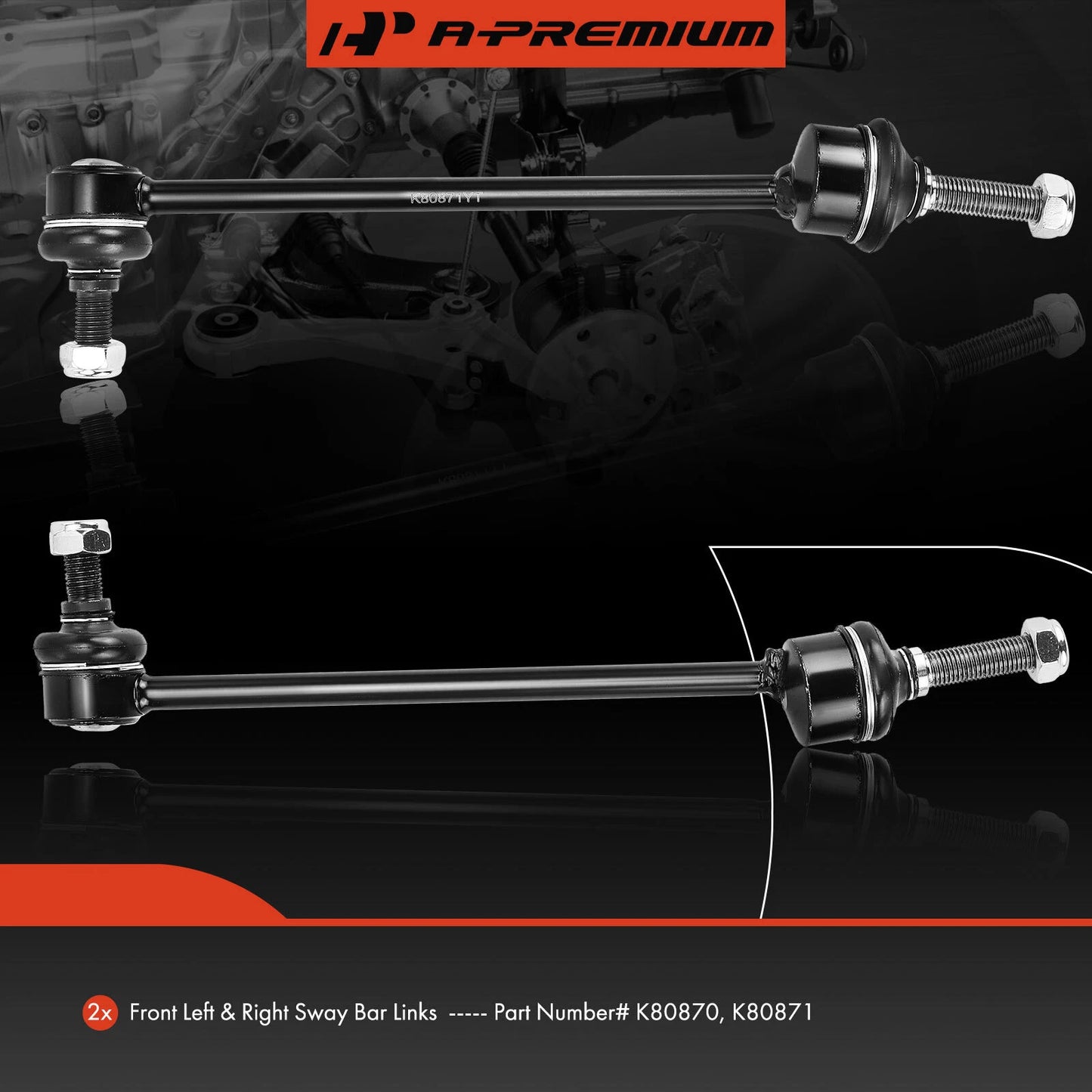 2X Front Stabilizer Bar Link for Mercedes-Benz C216 CL550 (2007–2018)
