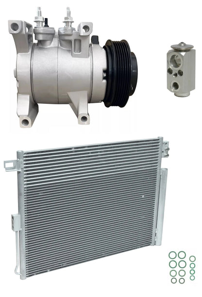 AC Compressor Kit With Condenser Replacement for Dodge Durango 3.6L (2016–2016)