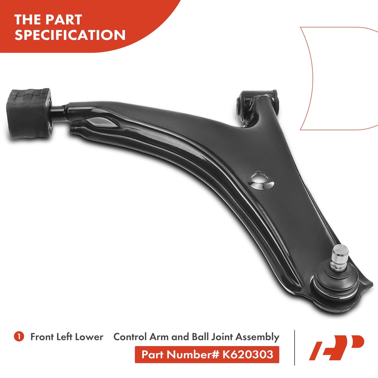 2X Front Lower Control Arm with Ball Joint for Chevrolet Metro (1998–2001)