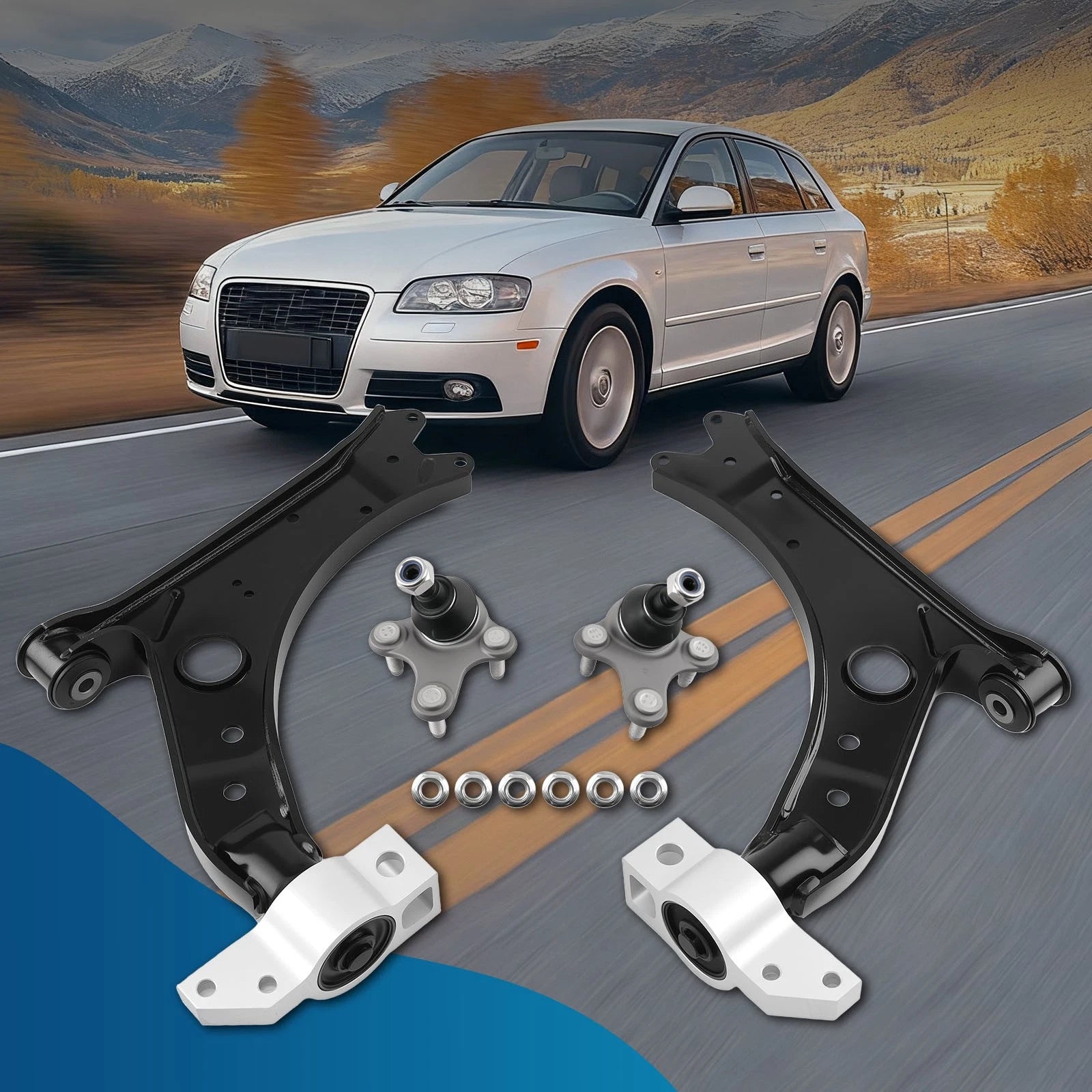Front Lower Control Arm & Ball Joint for Volkswagen Jetta (2005–2014)